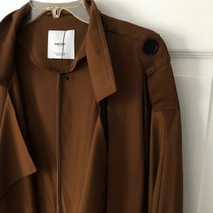 Mango drape trench coat